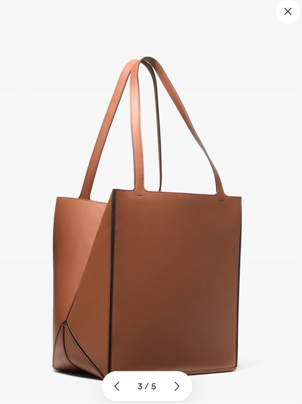 Michael Kors Jordi Luggage Leather Tote - Structured Everyday Bag - Picture 6 of 7